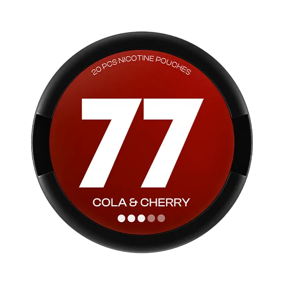 77 Nicotine Pouches Cola & Cherry - Vitt snus online - Bertil´s Snus