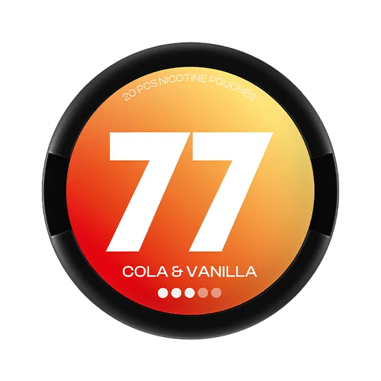 77 Nicotine Pouches Cola & Vanilla - Vitt snus online - Bertil´s Snus