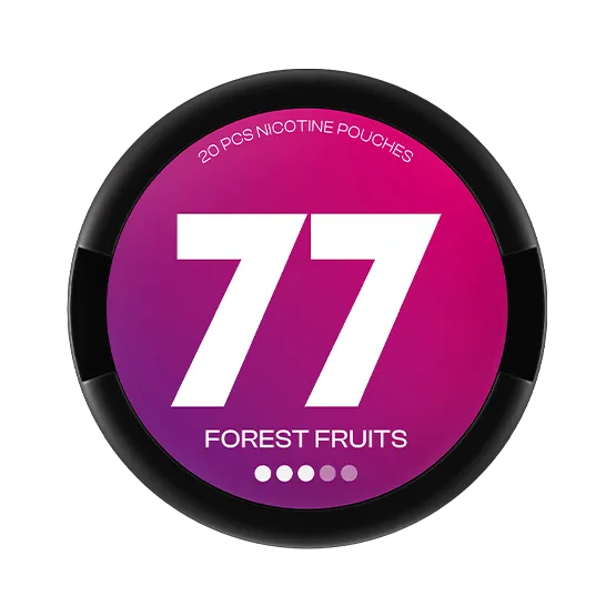 77 Nicotine Pouches Forest Fruits - Vitt snus online - Bertil´s Snus