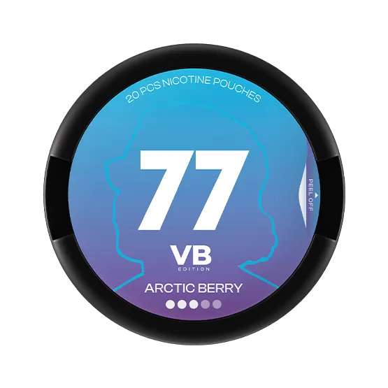 77 Nicotine Pouches VB Edition Arctic Berry - Vitt snus online - Bertil´s Snus
