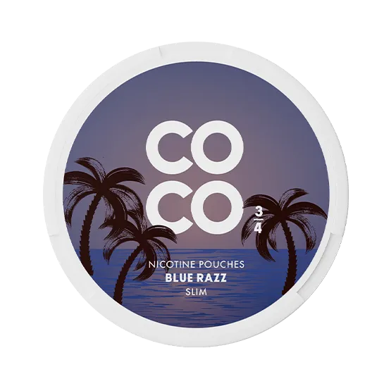 COCO Blue Razz Slim Strong - Vitt snus online - Bertil´s Snus