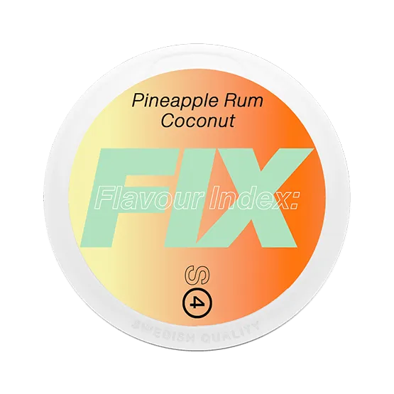 FIX Pineapple Rum Coconut #4 - Vitt snus online - Bertil´s Snus