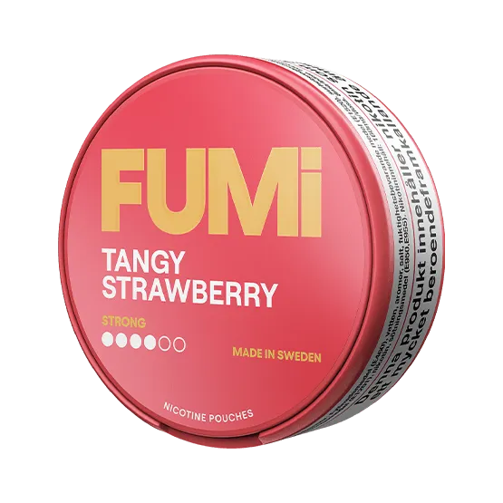 FUMi Tangy Strawberry Strong - Vitt snus online - Bertil´s Snus