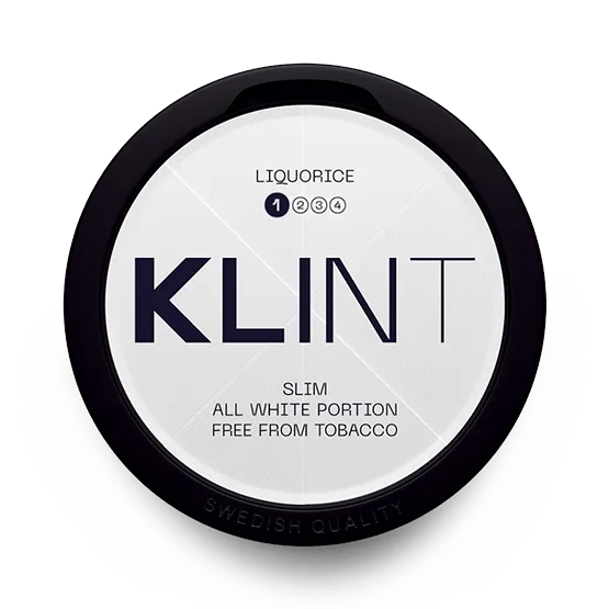 Klint Liquorice #1 Slim - Vitt snus online - Bertil´s Snus