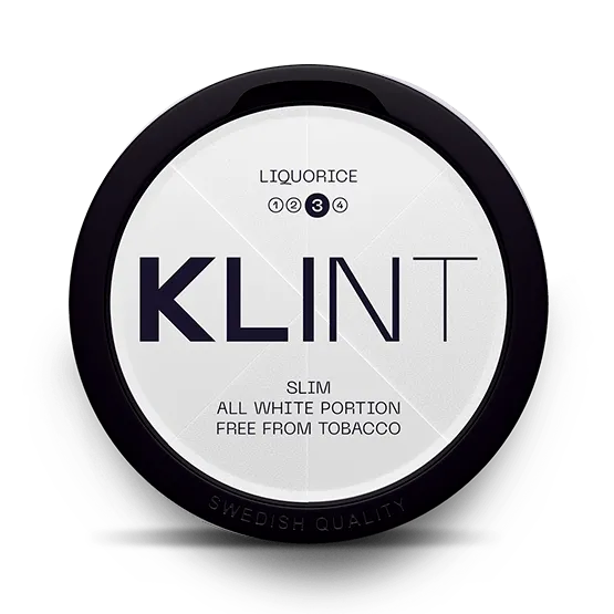Klint Liquorice Slim Strong - Vitt snus online - Bertil´s Snus