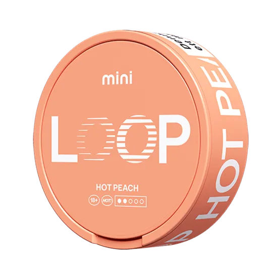 Loop Hot Peach Mini - Vitt snus online - Bertil´s Snus