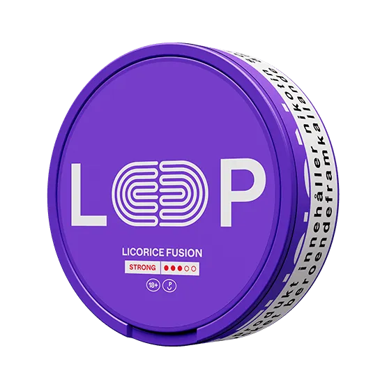 Loop Licorice Fusion Strong - Vitt snus online - Bertil´s Snus
