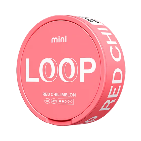 Loop Red Chili Melon Mini - Vitt snus online - Bertil´s Snus