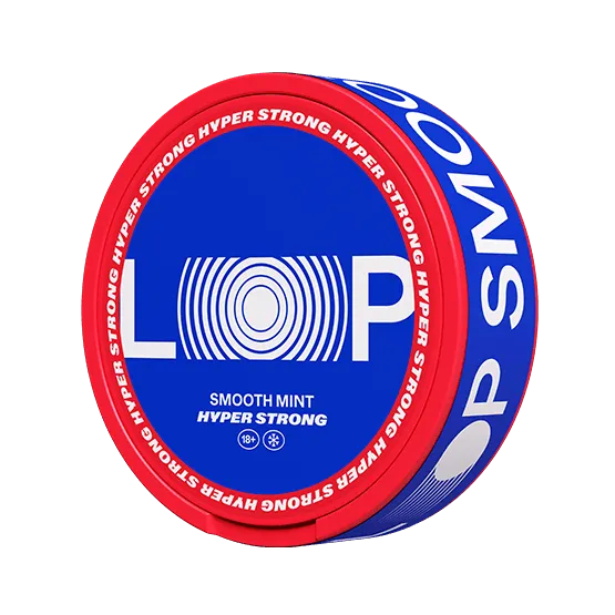 Loop Smooth Mint Hyper Strong - Vitt snus online - Bertil´s Snus