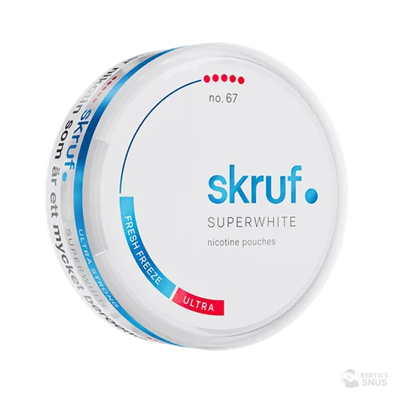 Skruf Superwhite Fresh Freeze Ultra - Vitt snus online - Bertil´s Snus