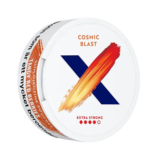 X Cosmic Blast Slim Extra Strong - Vitt snus online - Bertil´s Snus
