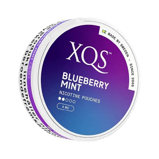 XQS Blueberry Mint Slim - Vitt snus online - Bertil´s Snus