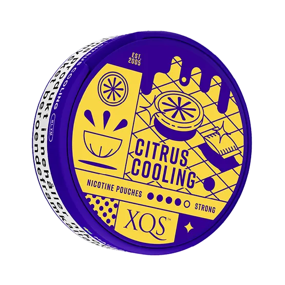 XQS Citrus Cooling Slim Strong - Vitt snus online - Bertil´s Snus
