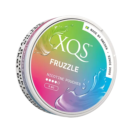 XQS Fruzzle Slim Strong - Vitt snus online - Bertil´s Snus