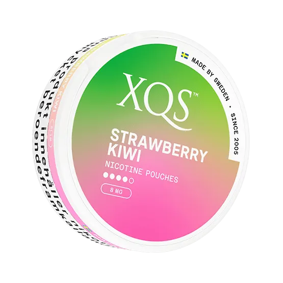 XQS Strawberry Kiwi Slim Strong - Vitt snus online - Bertil´s Snus