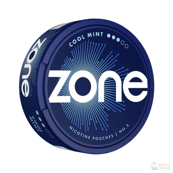 ZONE No3 Cool Mint Strong - Vitt snus online - Bertil´s Snus