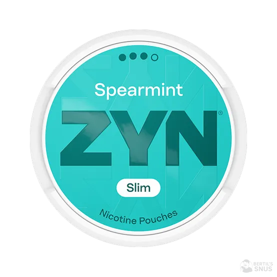 ZYN Spearmint Slim S3 - Vitt snus online - Bertil´s Snus