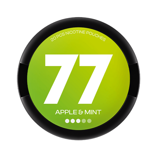 77 Nicotine Pouches Apple & Mint - Vitt snus online - Bertil´s Snus