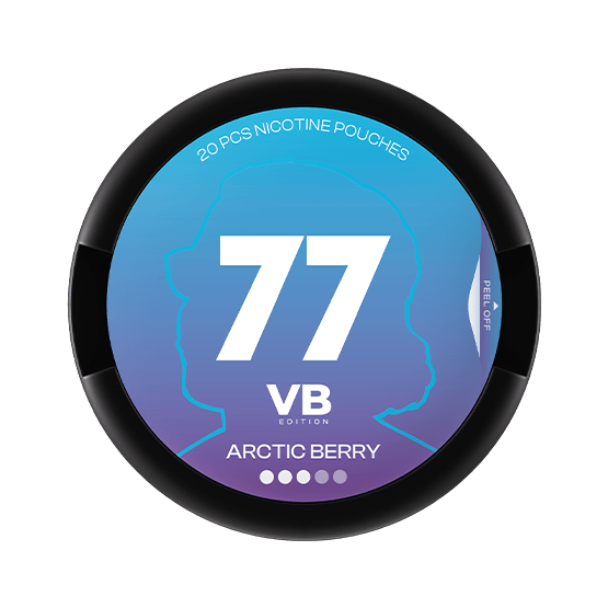77 Nicotine Pouches VB Edition Arctic Berry - Vitt snus online - Bertil´s Snus
