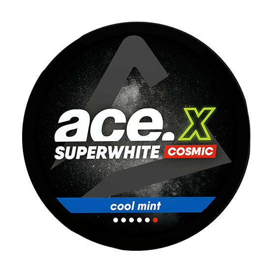 ACE Superwhite X Cosmic Cool Mint Extra Strong - Vitt snus online - Bertil´s Snus