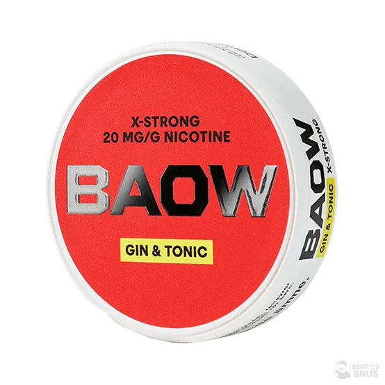 BAOW Gin & Tonic - Vitt snus online - Bertil´s Snus