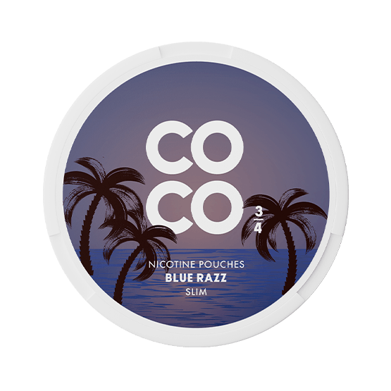 COCO Blue Razz Slim Strong - Vitt snus online - Bertil´s Snus