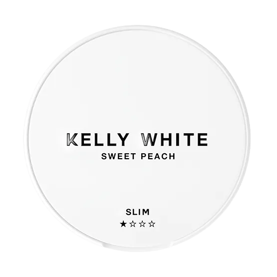 Kelly White Sweet Peach Slim - Vitt snus online - Bertil´s Snus