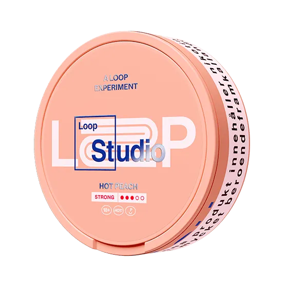 Loop Hot Peach Strong - Vitt snus online - Bertil´s Snus