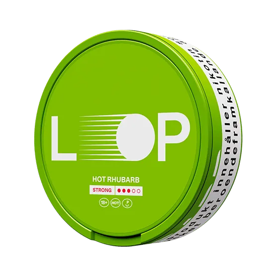 Loop Hot Rhubarb Strong - Vitt snus online - Bertil´s Snus