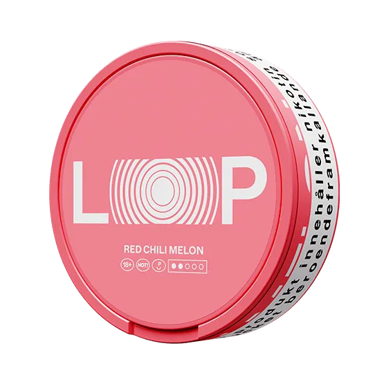 Loop Red Chili Melon Medium - Vitt snus online - Bertil´s Snus