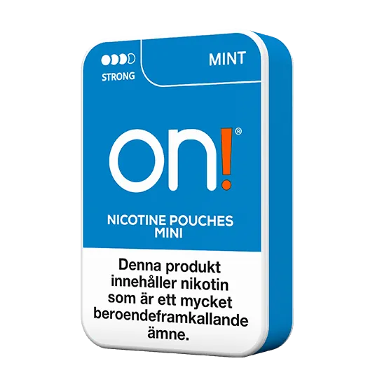 On! Mint 6 mg Strong - Vitt snus online - Bertil´s Snus