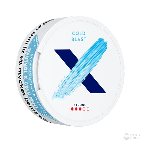 X Cold Blast Slim Strong - Vitt snus online - Bertil´s Snus