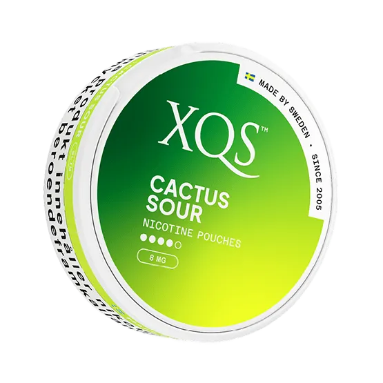 XQS Cactus Sour Slim Strong - Vitt snus online - Bertil´s Snus