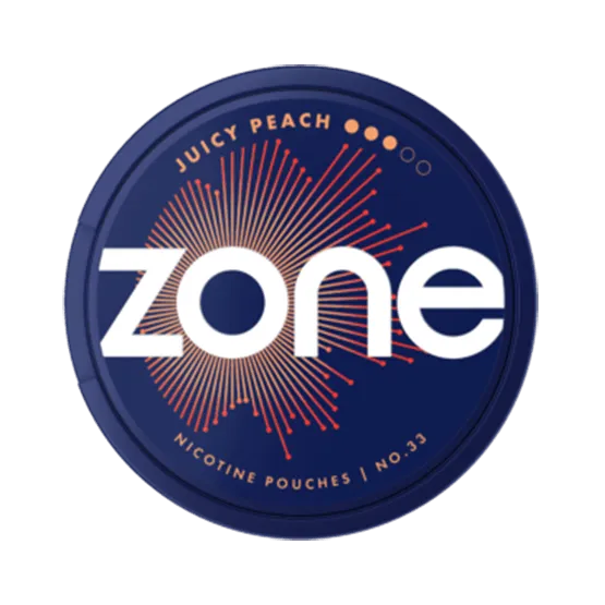 ZONE No33 Juicy Peach Strong - Vitt snus online - Bertil´s Snus