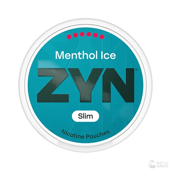 ZYN Menthol Ice Slim S6 - Vitt snus online - Bertil´s Snus